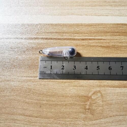 20pcs 2.1g/3cm Sinking Unpainted Pencil Lures Blank Nude Baits Pencil Minnow Bait Unpainted Lure Bodies Fishing Bait