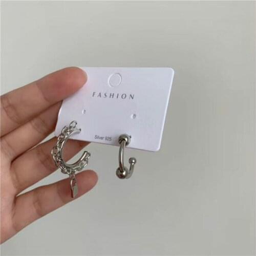 Zeojrlly Vintage Water Drop Women Dangle Earrings Asymmetric Earrings 2020 New Fashion Retro Style Circle Earrings Female