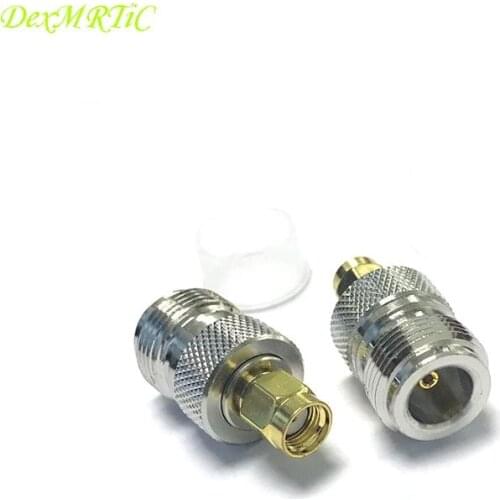 1pc N Female Jack to RP-SMA Male Plug RF Coax Adapter Modem Convertor Connector Straight Nickelplated NEW wholesale