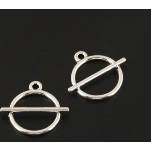10PCS Charms Hollow Round Silver Color Pendant For Necklace Handmade Diy Jewelry Finding