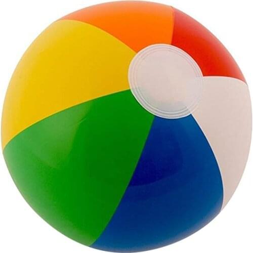 30Cm Color Inflatable Ball ChildrenS Play Water 6 Color Beach Toy Ball Beach Ball Colorful