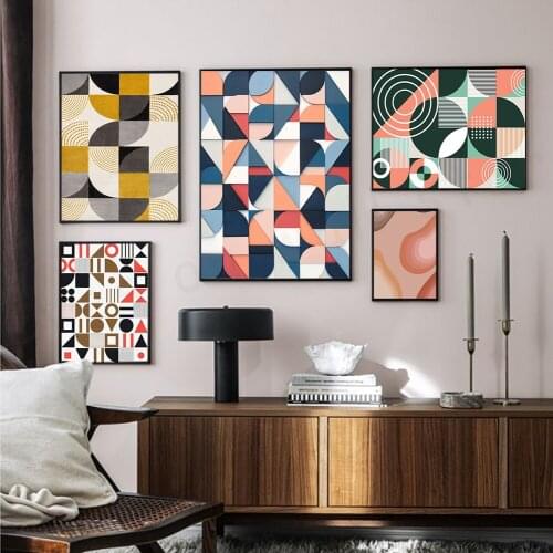 Abstract Shape Irregular Style Geometry Nordic Posters and Prints Wall Art Canvas Painting Wall Pictures for Living Room Decor