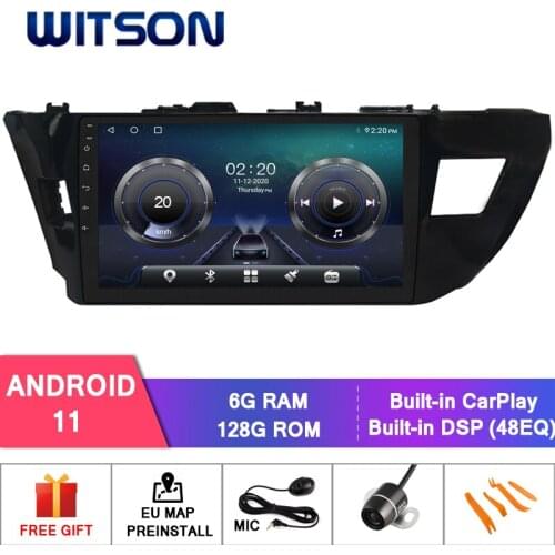 WITSON Android 10.0 CAR DVD SYSTEM for TOYOTA COROLLA 2014-2016 car dvd player link/DAB/OBD/TPMS/DVR/Wifi/3G/4G support