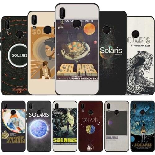 Solaris black soft Phone Case for huawei P40 P30 P20 P10 Pro lite P9 Lite nova 4E 6SE Psmart 2019 Y6 9 Prime