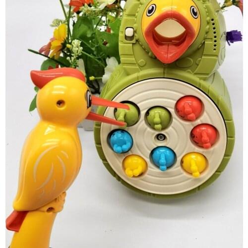 Baby Educational Toy Woodpecker Birds Chicks Catching Insect Eating Worm Game
