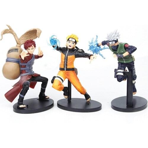 Uzumaki Naruto Hatake Kakashi Gaara GK Action Figure Shippuden Anime Model PVC Statue Collectible Toys