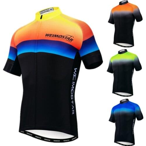 Weimostar Mens Cycling Jersey Short Sleeve Bike Shirt Summer mtb Bicycle Jersey Pro Team Cycling Clothing Wear Maillot Ciclismo