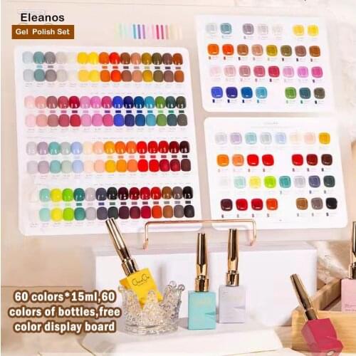 Eleanos Gel Nail Polish 128pcs And Gel Polish Set 60pcs