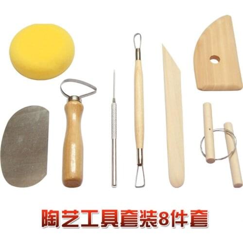 8PCS DIY ceramics Pottery Tools beginner clay Tools set