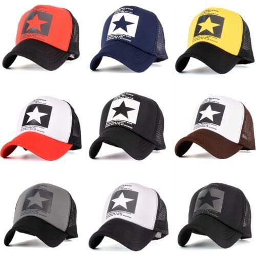 New Fashion Baseball Cap for Men Women Hip Hop Adjustable Trucker Visor Sun Hat Summer Spring Male Female Mesh Snapback Hat Caps