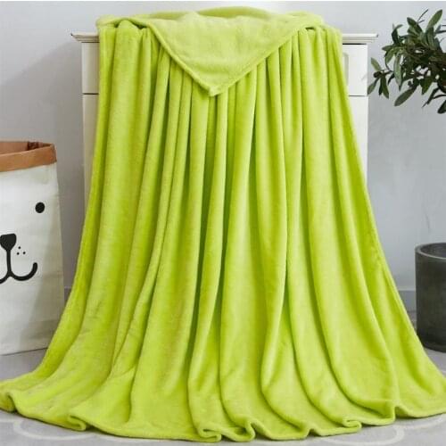 Keep Warm Plus Velvet Blanket Trendy Household Bedding Solid Color Multifunction Cover or Pad Flannel Blanket Bed Sofa F0263