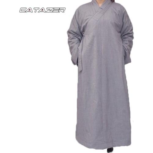 Top Quality Winter Buddhist Robe Shaolin Monk Suit Kung Fu Uniform Costumes Unisex