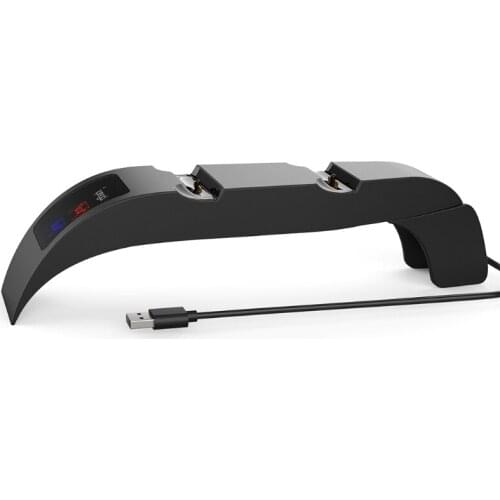 Dock Cradle Charging Station for PS5 Wireless Controller Compatible with Dual PS5 Controllers with LED Indicator, White