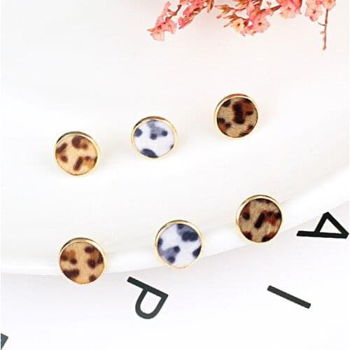 Leopard Stud Earrings for Women Korean Style Gold Color Earring Vintage Statement Earings Fashio Jewelry 2021 Kolczyki
