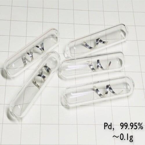 0.1g Glass-sealed Palladium Element Specimen