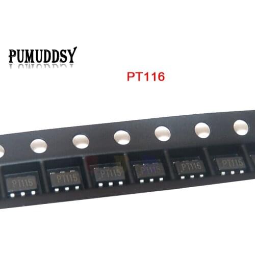 10PCS PT116 SOT23-6 SMD Phone Power Supply Charging Chip IC