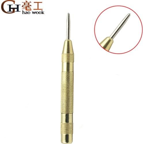 5 Inch Automatic Center Pin Punch Spring Loaded Marking Starting Holes Tool High Speed Steel Automatic Centre Punch Dot Punch