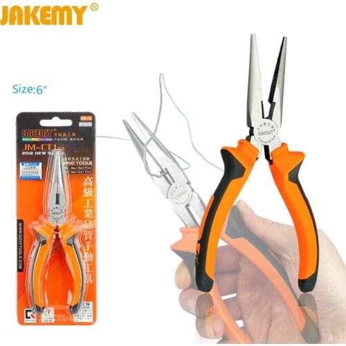 6" Multi-function Long Nose Pliers Chrome Vanadium Steel Needle Nose Pliers Ferramentas Electrician Tools