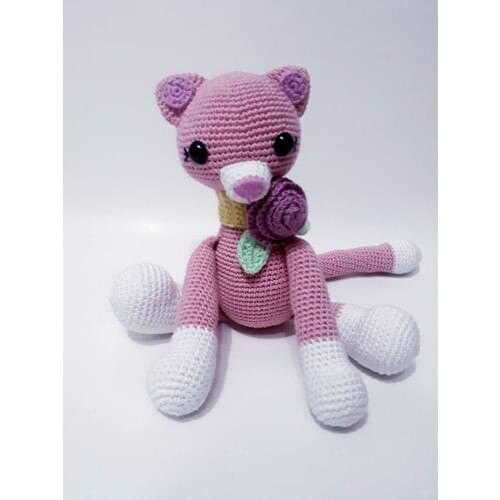 Amigurumi Plus Hand-Knitted Toy Cat 25 cm