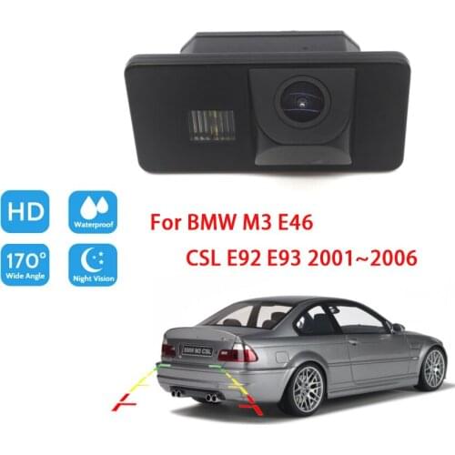 Car wireless Rear View Camera For BMW M3 E46 CSL E92 E93 2001 2002 2003 2004 2005 2006 CCD Full HD Car Reverse Parking Camera