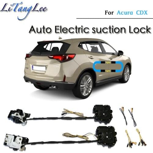 For Acura CDX 2016~2017 Car Soft Close Door Latch Pass Lock Actuator Auto Electric Absorption Suction Silence Closer