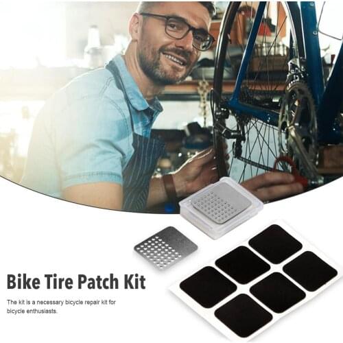 Bicycle Glueless Chip Patches Kit Tyre Tire Lever Wheel Repair Tool MTB Mountain Bike Road Inner Tire Piece Cycling Accessories
