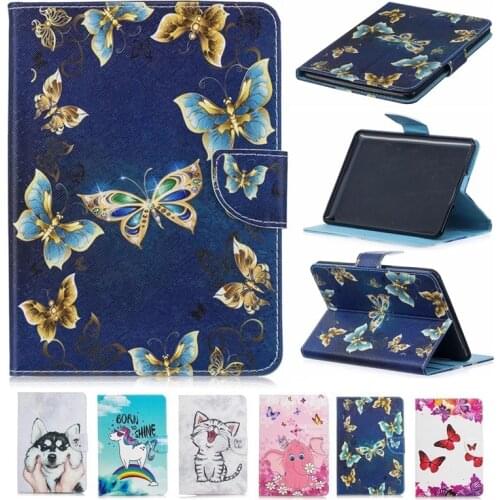 Case For Capa Amazon Kindle Paperwhite 1/2/3 Case Cartoon unicorn Cat Puppy Smart Printed Cover Case For Kindle Paperwhite Case