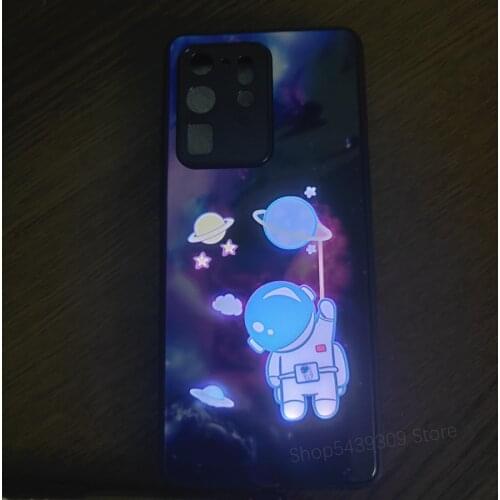 LED Light Flash Case For Samsung Galaxy A51 A71 S20 S21 Ultra S20 Note 20 10 S10 S9 Plus Note 20 plus A50 A70 Illuminate Fundas