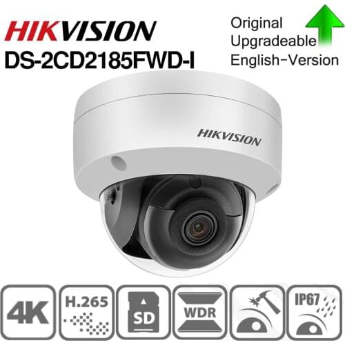 Hikvision IP Camera DS-2CD2185FWD-I CCTV Dome POE Audio Alarm Interface H.265 SD Card Slot security CCTV Camera