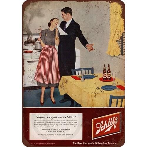 INNAPER - Placa decorativa retro para pared (7.9 x 11.8 in)