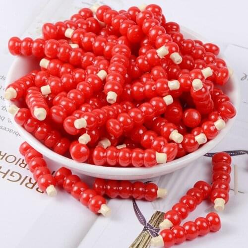 100pcs/lot resin simulation solid Sugar-coated haws 9*32mm kawaii cabochons crafts DIY home wedding decorations