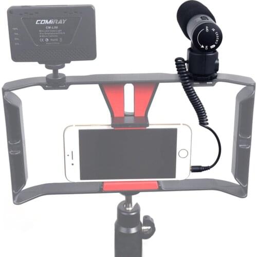 Comica Cvm-V20 Condenser Video Microphone Interview Microphone Super Anti-Interference Double Internal Mics for Dslr Camera Camc