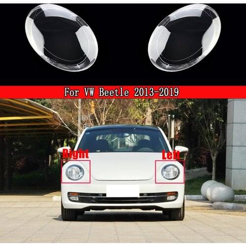 Headlight Cover Front Car Lampshade Glass Lens Lamp Light Housing Case For VW Beetle 2013-2019 Auto Head Lamp Light Caps