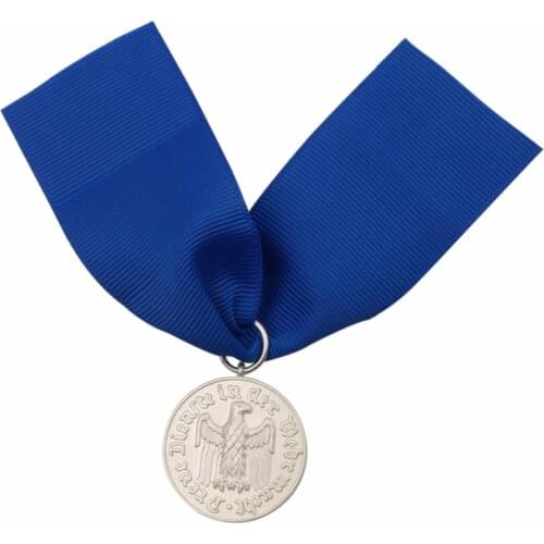 WW2 German Heer 4 Year Service Medal with Ribbon Wehrmacht long-Service Award 1957 Veterans Version Badge