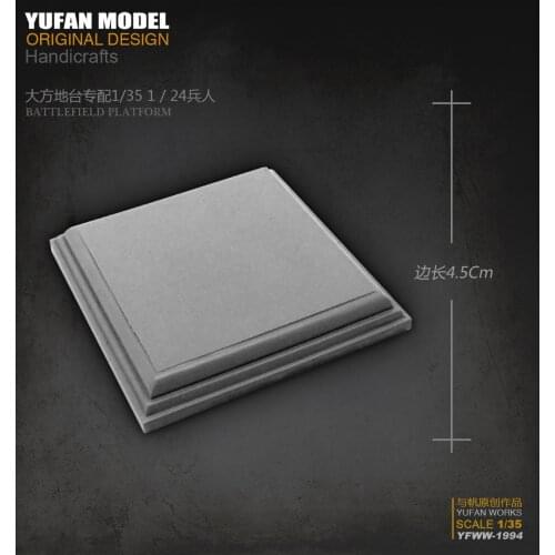 Yufan Model Resin Platform Of 4.5cm Resin Soldier Yfww-1994