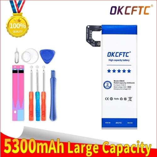 OKCFTC 5300mAh Original Phone Replacement Battery BM4N For Xiaomi Mi 10 5G Mi10 bateria Batteries +Gift Tools