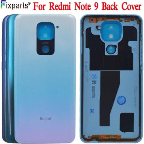 Original NEW For Xiaomi Redmi Note 9 Back Battery Cover Door Note 9 Note9 Rear Housing Case for Redmi Note 9 Battery Cover