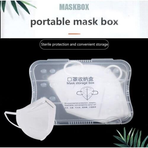 Portable Mask Case Holder Household Dustproof Mask Storage Case Wipe Tissue Container Anti-pollution Pill Box Splitters