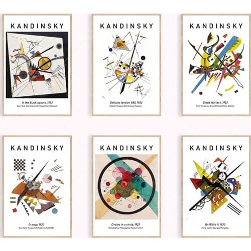 Kandinsky Poster, Imprimable, Ensemble de 6 tirages numériques, Kandinsky