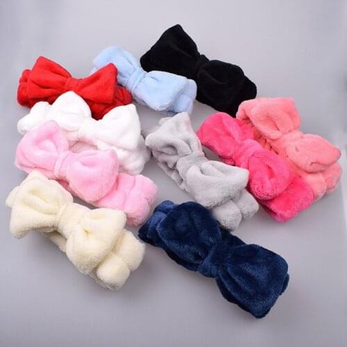 1PCS Classic Style Hair Holder Hairbands Fleece Bow Animal Ears Headband For Women Girls Turban Fashion Hair Accessories