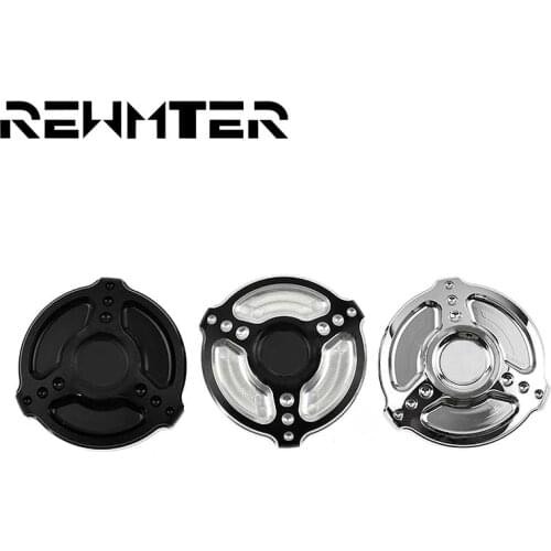 REWMTER New Product Fuel Gas Tank Cap All Black CNC Aluminum Fit For Harley Sportster XL883 XL1200 48 Dyna Touring Softail