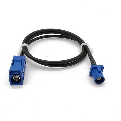 Fakra Blue C Male to Fakra Blue C Female GPS Antenna RG174 Pigtail Extension Cable Fakra C Plug Jack for GPS Antenna 10-50CM