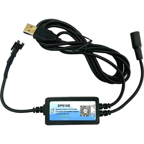 SP616E Bluetooth Music DIY Led Controller AmbiBox Magic Color USB Computer Backlight PC Screen Box for DC5V WS2812B Pixel Light