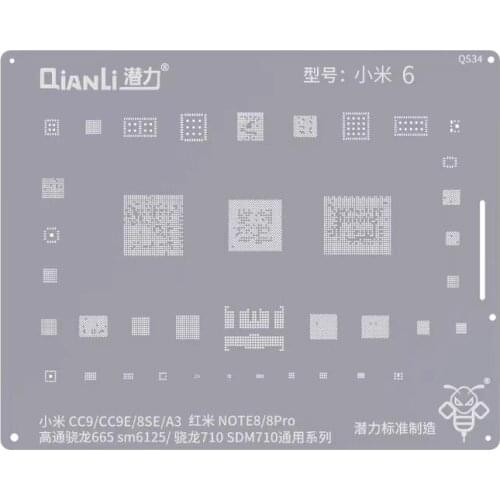 Qianli BGA Reballing Stencil For Xiami K20 Pro CC9 CC9E A3 Redmi Note 8 Pro For Meizu MX4 Android Motherboard CPU IC Repair