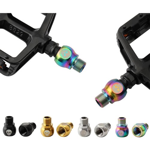 1 Pair Bicycle Pedal Extension Rod MTB Mountain Bike Pedal Seat Extension Screw for MTB Road Bike Fixie Gear Spare Parts