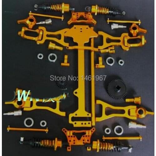 Wltoys A949 A959 A969 A979 K929 1/18 RC Car Spare Parts silver metal upgrade parts (Complete set)