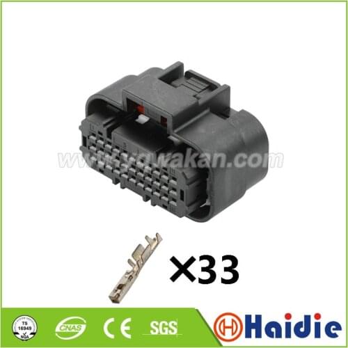 1set 33pin ECU Motorcycle connector 33 way wire harness cable connector
