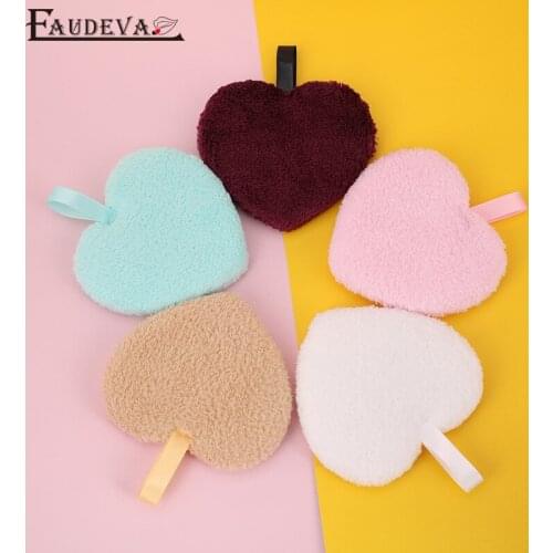 1PC Reusable Soft Microfiber Makeup Remover Towel Face Cleaner Plush Puff Cleansing Pads Foundation Skin Care Tools