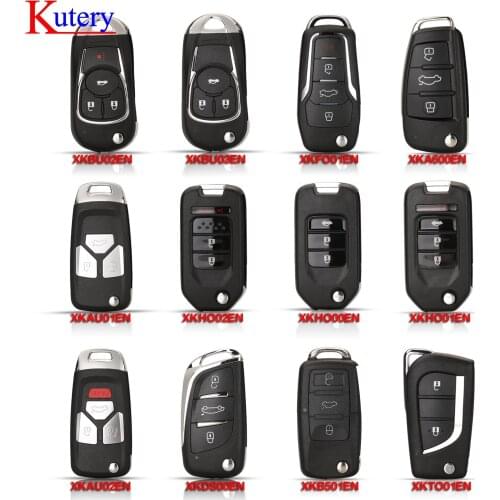 Kutery 10pcs Wire Remote Key Work For VVDI2/VVDI Key Tool/MIni Key Tool/Key Tool Max KBU02EN,XKBU03EN,XKFO01EN,XKA600EN,XKAU01EN