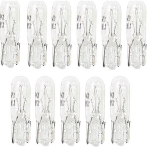 100PCS T5 286 Bulb Basic Miniature Bulb for License Plate Light Side Marker Automotive Interior Dashboard Dome Light